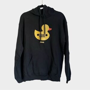 Duck Duck Jeep Black Unisex Hoodie
